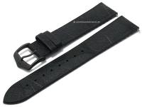 Uhrband (092-50-46) Leaf 22mm schwarz nachhaltiges Blattmaterial