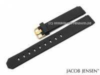 Original Ersatzband JACOB JENSEN Titanium 663 Rubber schwarz
