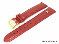 Uhrenarmband echt Leder mit Logo von Marburger