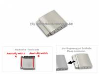 WEBEEDY 4 Stück Silber Faltverschluss Aus Edelstah Produktbild-Vorschau 8