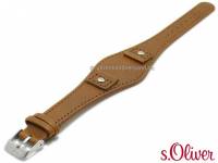 Original Ersatz-Uhrenarmband 16mm mittelbraun Leder mit