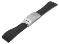 Uhrenarmband ScKB14 21mm schwarz Kautschuk mit Faltschliesse