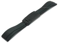 Uhrenarmband ScKB40 21mm schwarz Rubber mit Faltschliesse schwarz