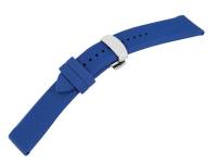 Uhrenarmband 22mm blau Kautschuk Butterfly-Faltschließe