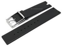 Uhrenarmband SlLB021 22mm schwarz Leder Spezialanstoss ohne Naht