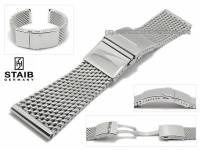 Uhrenarmband St-MD08 24mm kurz Milanaise grobes Geflecht von STAIB
