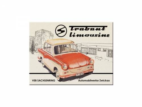 Deko-Magnet -Trabant - Limousine- Retro-Style von Nostalgic-Art - Bild vergr��ern 