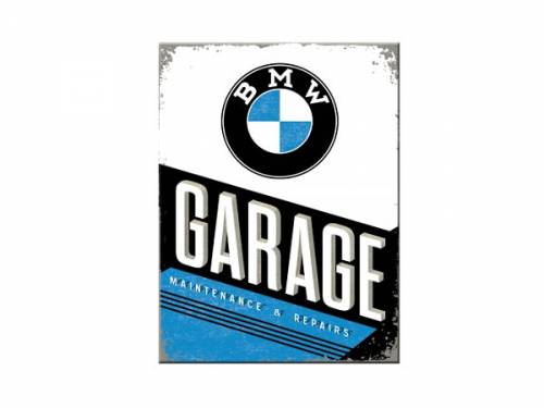 Deko-Magnet -BMW - Garage- Retro-Style von Nostalgic-Art - Bild vergrern 