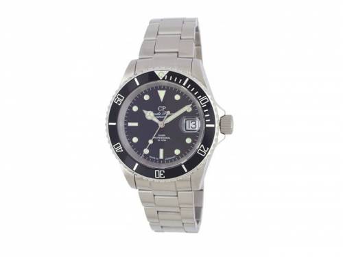 ABVERKAUF: Automatik-Herrenuhr sportiv Ziffernblatt schwarz von Claude Pascal (*CL*HU*) - Bild vergr��ern 