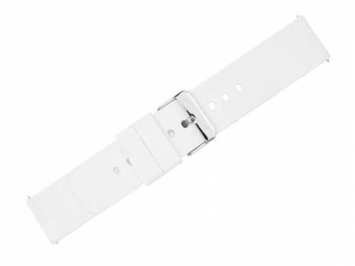 Uhrenarmband 22mm wei� Silikon glatt matt mit Schnellwechsel-Stegen (Schlie�enansto� 22 mm) - Bild vergr��ern 