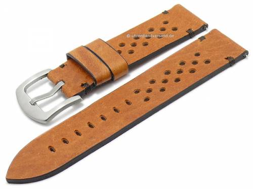 ABVERKAUF: Uhrband -Monza- 24mm hellbraun Antilope EASY-CLICK Naht braun ATELIER FERRER CHANNEL (Schlie�enansto� 24 mm) - Bild vergr��ern 