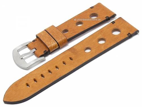 ABVERKAUF: Uhrband -Monaco- 20mm hellbraun Antilope EASY-CLICK Naht braun ATELIER FERRER CHANNEL (Schlie�enansto� 18 mm) - Bild vergr��ern 