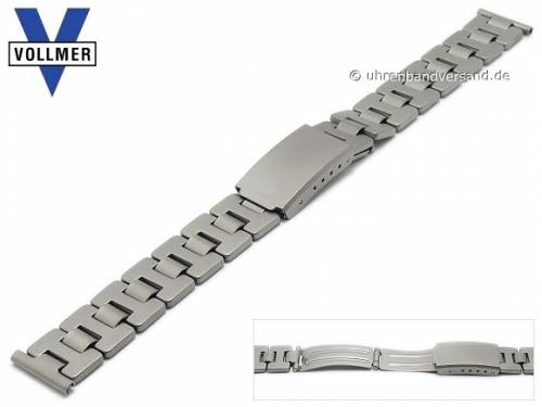 Uhrenarmband -Rastatt- 16mm Titan matt mit Faltschlie�e von Vollmer - Bild vergr��ern 