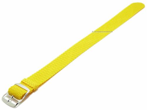 Basic Uhrenarmband 16mm gelb Perlon/Textil Durchzugsband - Bild vergr��ern 