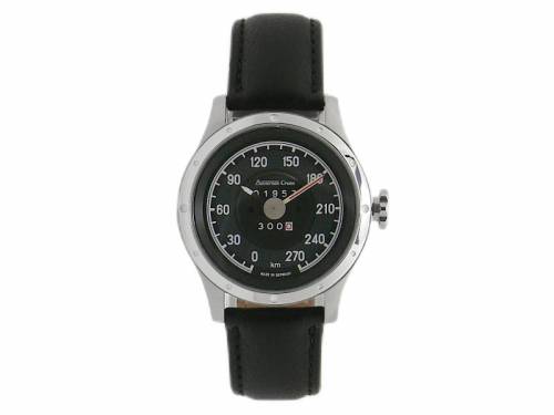 Armbanduhr / Tacho-Uhr Stern Edition 300R 1957 Edelstahl Lederband von Bavarian Crono - MADE IN GERMANY (*BC*AU*) - Bild vergrern 