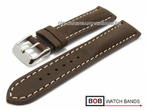 Uhrenarmband 18mm dunkelbraun Vertigo B�ffel f�r Breitling von BOB (Schlie�enansto� 16 mm) - Bild vergr��ern 
