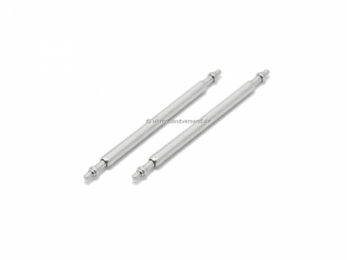 Federstege PREMIUM Edelstahl silberfarben 18mm (1 Paar) Durchmesser 1.5 mm SWISS MADE - Bild vergr��ern 