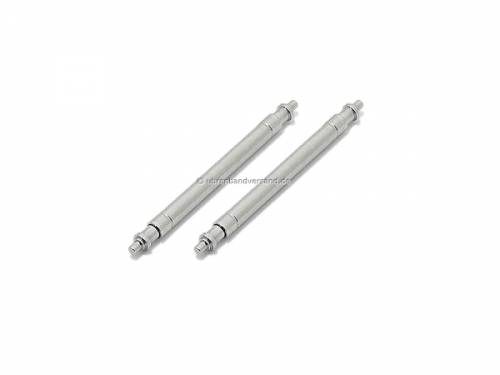 Federstege PREMIUM Edelstahl silberfarben 20mm (1 Paar) Durchmesser 1.8 mm SWISS MADE - Bild vergr��ern 