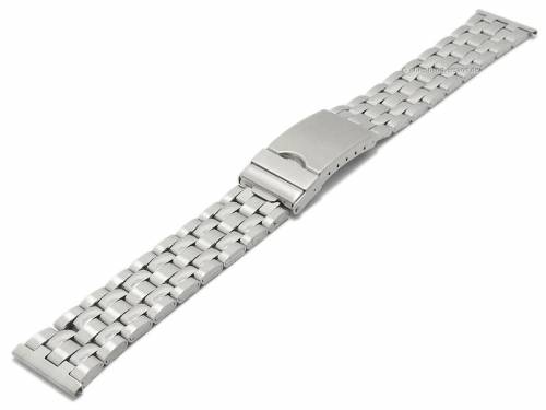 Uhrenarmband XL 22mm Edelstahl gefaltet teilweise poliert mit Faltschlie�e von BEAR - Bild vergr��ern 