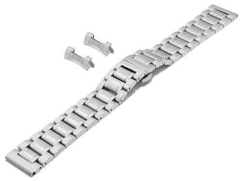 Uhrenarmband (BrMB1977) 22mm Edelstahl massiv teilweise poliert Wechselansto� rund & gerade (EASY-CLICK optional) BEAR - Bild vergr��ern 