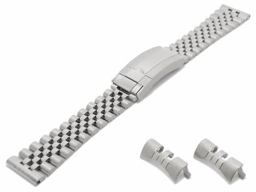 Uhrenarmband (BrMC1983) 18mm Edelstahl massiv Jubilee-Style mit Wechselansto� rund & gerade von BEAR - Bild vergr��ern 