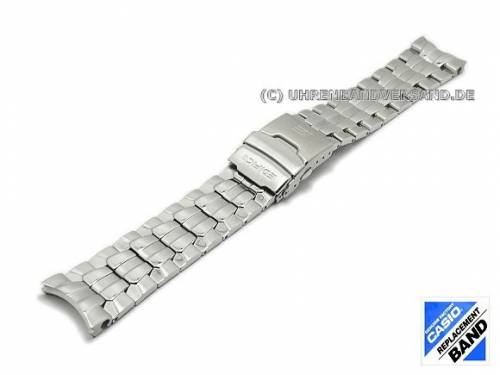 Original Ersatzband CASIO 22mm Edelstahl (10350251) Rundansto� f�r EF-550D, EF-550RBSP - Bild vergr��ern 