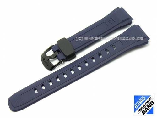CASIO Ersatz-Uhrenarmband dunkelblau Kunststoff (10249714) Spezialansto� f�r WV-58E-2A - Bild vergr��ern 