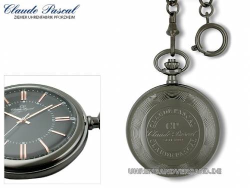 Savonette-Taschenuhr schwarz Ziffernblatt schwarz von Claude Pascal (*CL*TU*) - Bild vergr��ern 