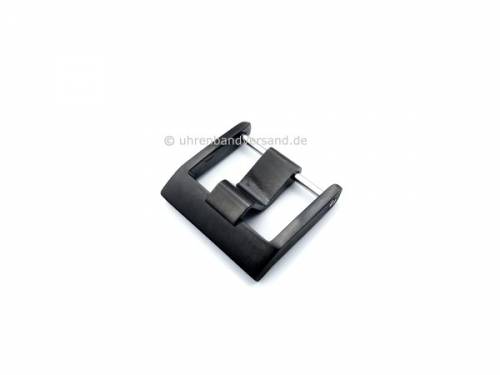 Breitdornschlie�e -Wakefield- 22mm schwarz Edelstahl fein geb�rstet - Bild vergr��ern 