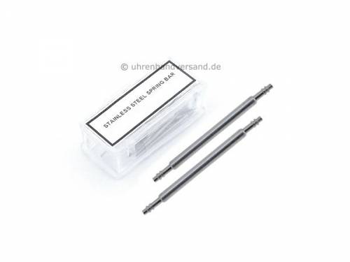 25tlg Federsteg-Sortiment 22mm Edelstahl silberfarben Durchmesser 1.5 mm  - Bild vergr��ern 
