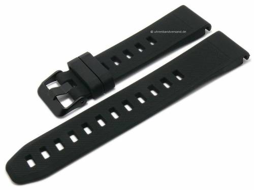 Uhrenarmband 22mm schwarz Silikon Schlie�e schwarz passend f�r GARMIN Fenix 5, Forerunner 935, Quatix 5, Approach 60 - Bild vergr��ern 