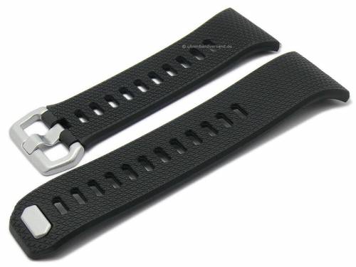 Uhrenarmband schwarz Kunststoff mit Struktur passend f�r FITBIT Ionic - Bild vergr��ern 