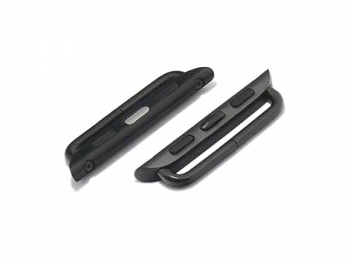 1 Paar Uhrenband-Adapter 38/40/41mm passend fr APPLE-Watches mit Schraubstegen schwarz fr Uhrband-Stegbreite 20 mm - Bild vergrern 