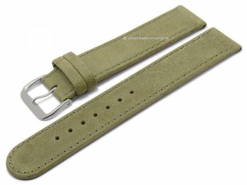 Uhrenarmband XS -Natural- 16mm gr�n Leder vegetabil gegerbt mit Titan-Schlie�e von DI-MODELL (Schlie�enansto� 16 mm) - Bild vergr��ern 