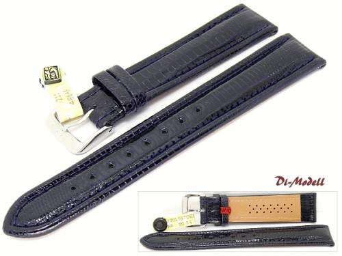 Uhrenarmband 20mm dunkelblau Di-Modell -Teju Chrono- (Schlie�enansto� 18 mm) - Bild vergr��ern 