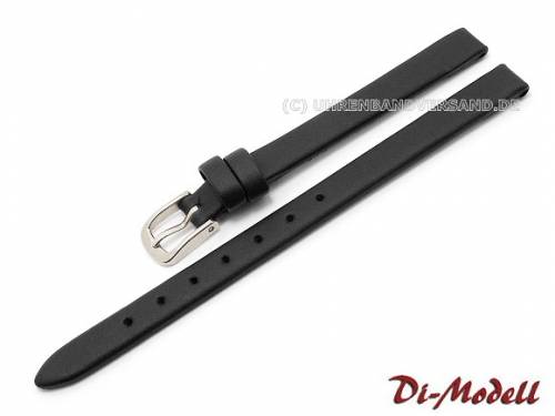 Uhrenarmband 13mm schwarz Di-Modell -Nappa waterproof- glatt (Schlie�enansto� 12 mm) - Bild vergr��ern 