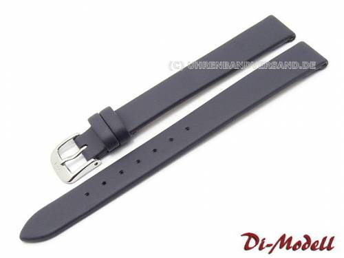 Uhrenarmband 13mm dunkelblau Di-Modell -Nappa waterproof- glatt (Schlie�enansto� 12 mm) - Bild vergr��ern 