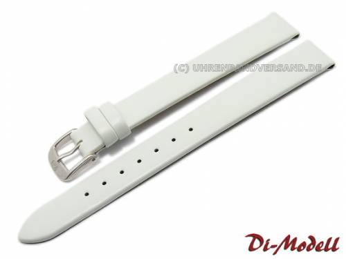 Uhrenarmband 14mm XL wei� Di-Modell -Nappa waterproof- glatt (Schlie�enansto� 12 mm) - Bild vergr��ern 