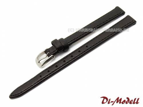 Uhrenarmband 11mm schwarz Di-Modell -Softina- Kalbleder (Schlieenansto 10 mm) - Bild vergrern 