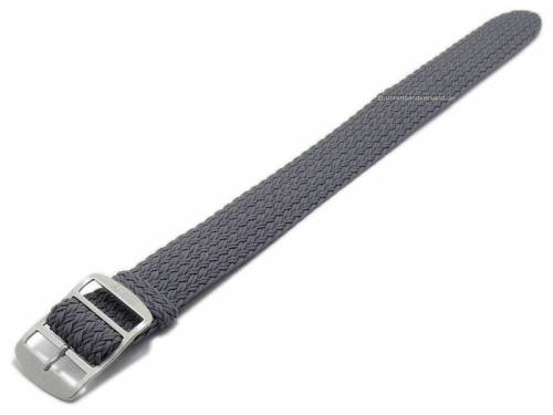 Uhrenarmband -Atlantic- 20mm grau Perlon/Textil sportives Design Durchzugsband von EULIT - Bild vergrern 