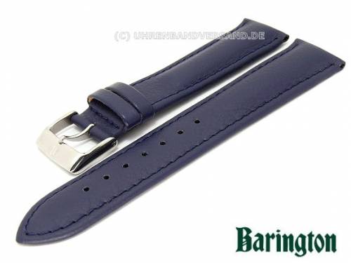 Uhrenarmband 18mm dunkelblau Barington -Aqua Chrono- wasserfest abgen�ht (Schlie�enansto� 16 mm) - Bild vergr��ern 