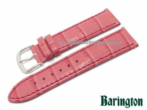 Uhrenarmband XS 18mm pink Louisiana-Kroko-Pr�gung von BARINGTON (Schlie�enansto� 16 mm) - Bild vergr��ern 