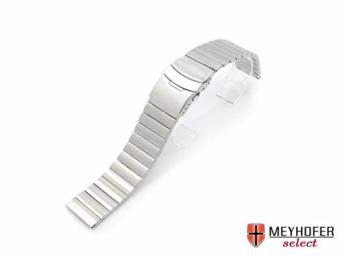 Uhrenarmband -Slatina- 22mm Edelstahl massiv geb�rstet von MEYHOFER - Bild vergr��ern 
