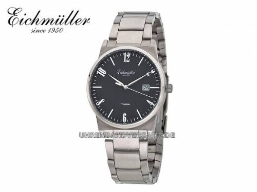Herrenuhr Titan Ziffernblatt schwarz mit Titanband von EICHM�LLER (*EM*HU*) - Bild vergr��ern 