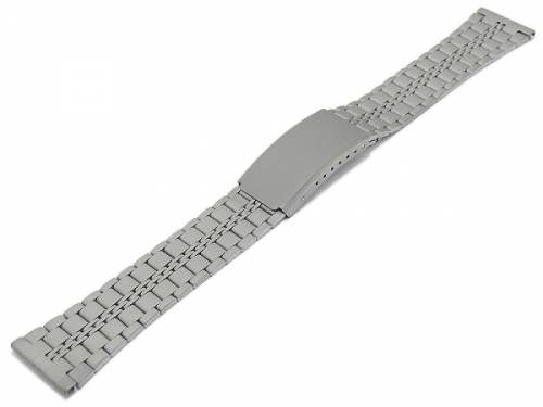 Uhrenarmband 20mm Edelstahl Faltschliee titanfarben - Bild vergrern 
