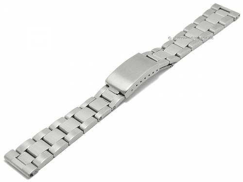 Uhrenarmband 18mm Edelstahl massiv geb�rstet mit Faltschlie�e von EICHM�LLER - Bild vergr��ern 