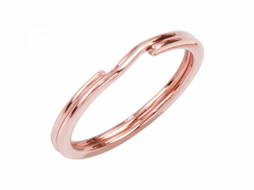 1 Schl�sselring Metall ros�goldfarben 25mm von Eichm�ller - Bild vergr��ern 