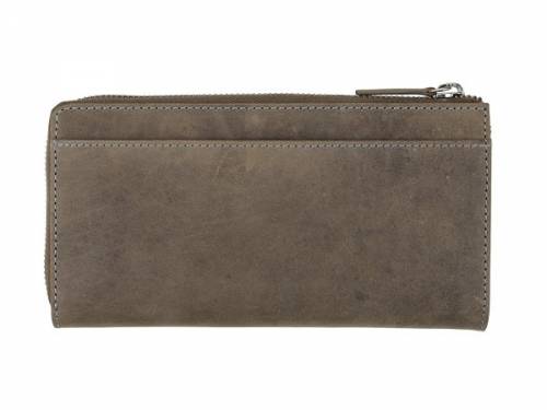 Damen-Geldb�rse aus hochwertigem Rindleder braun Vintage-Look - Bild vergr��ern 