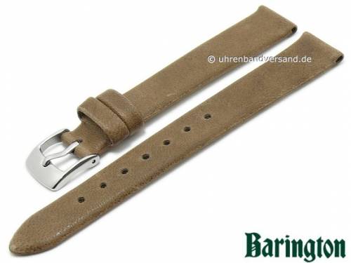 Uhrenarmband -Cordero- 14mm taupe Lammnappa-Leder leicht genarbt von BARINGTON (Schlieenansto 12 mm) - Bild vergrern 