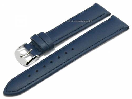 Uhrenarmband -Kalb Resisto- 20mm blau Leder glatt abgen�ht MADE IN GERMANY von BARINGTON (Schlie�enansto� 18 mm) - Bild vergr��ern 